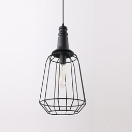 Rustic Lodge Retro Country Mini Stil Pictură Metal Pendant Lampă Garaj