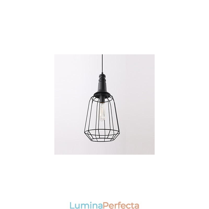 Rustic Lodge Retro Country Mini Stil Pictură Metal Pendant Lampă Garaj