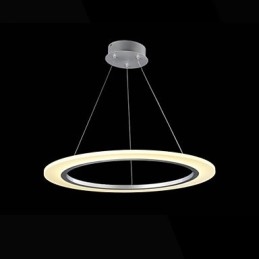 Lampă suspendată Candelabru de tavan rotund Lămpi de plafon din acril lăptos cu un singur inel