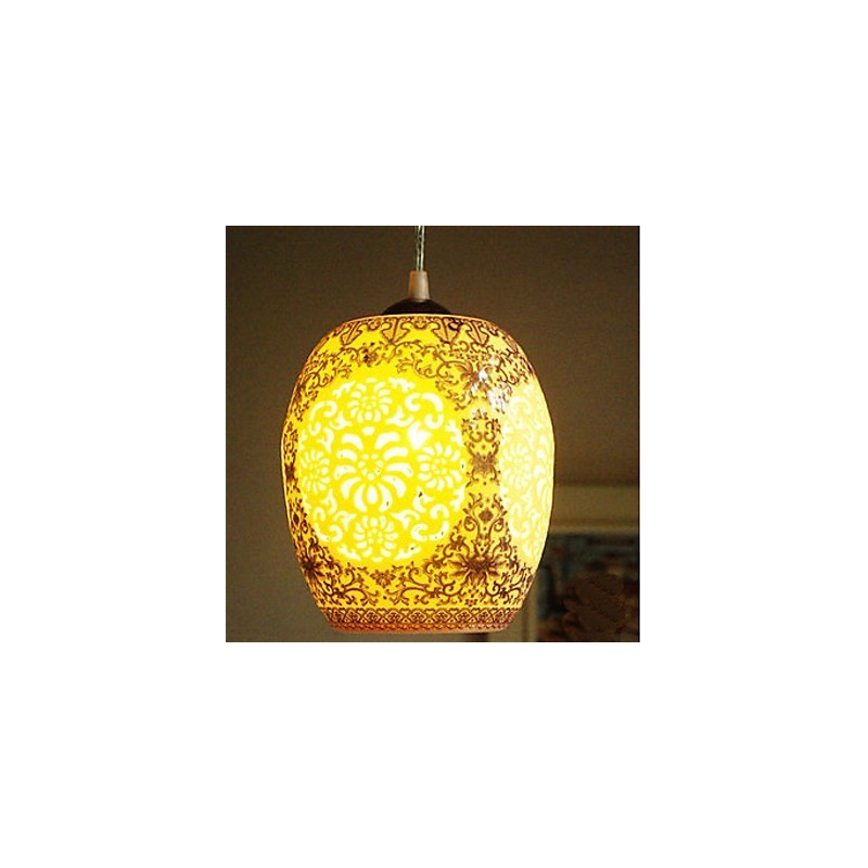 Lampă retro din ceramică Scări Albastru Candelabru cu un singur cap Creativ