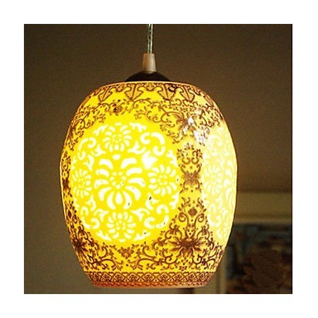 Lampă retro din ceramică Scări Albastru Candelabru cu un singur cap Creativ