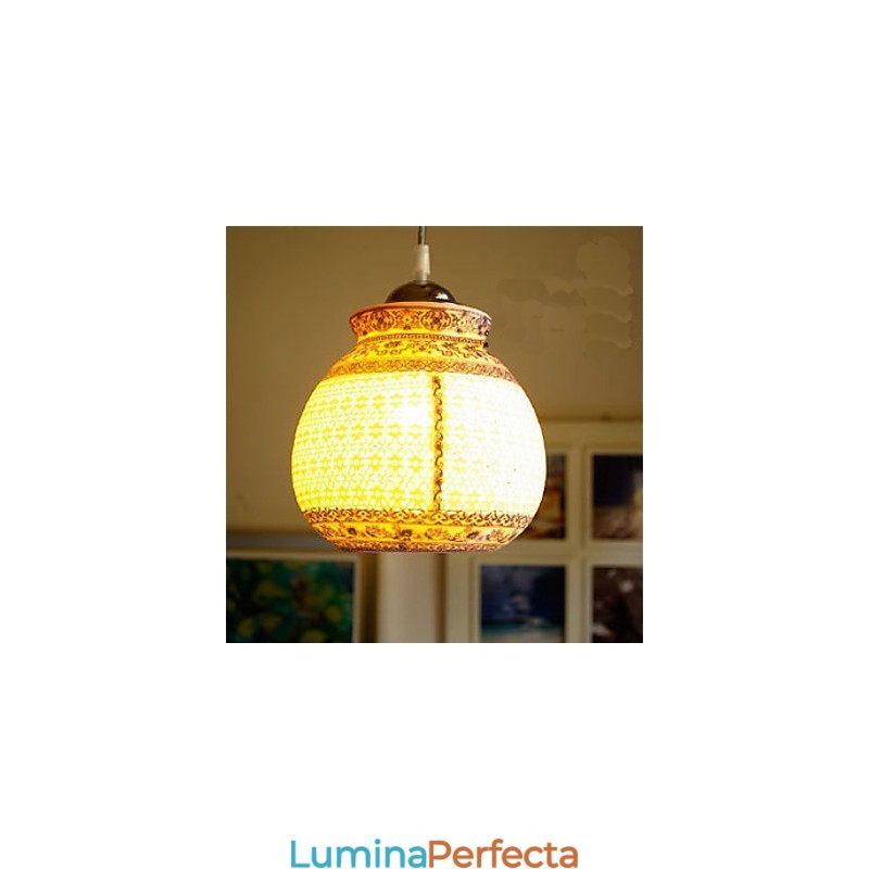 Lampă retro din ceramică Scări Albastru Candelabru cu un singur cap Creativ