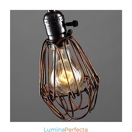 American Country Industrial Wind Lamp Retro Mic Candelabru Iron Cage American Country Industrial Wind Lamp Retro Mic Candelabru Iron Cage