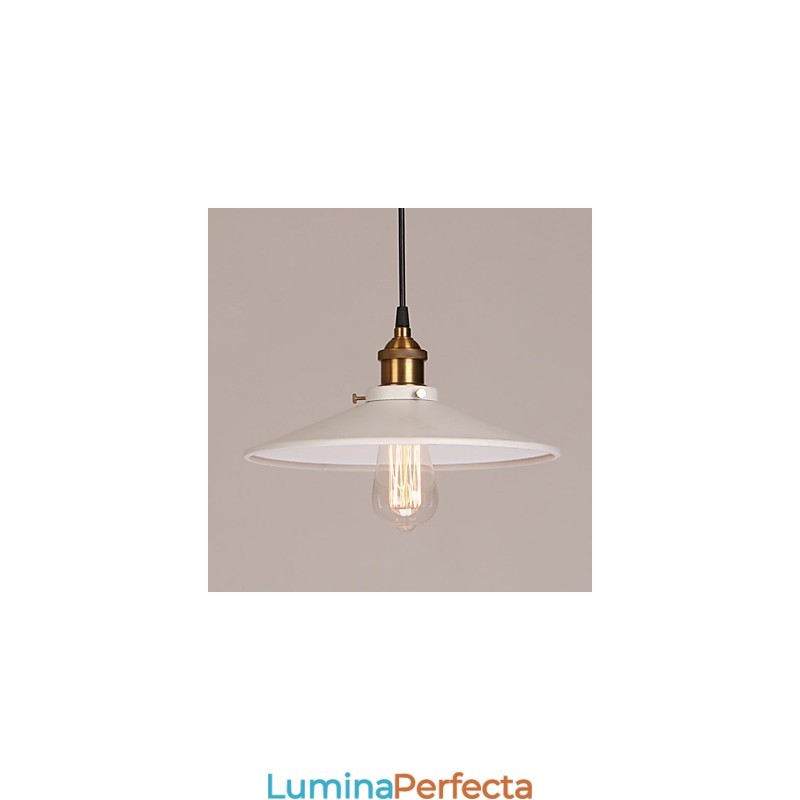 Lampă suspendată din metal cu pictură vintage
