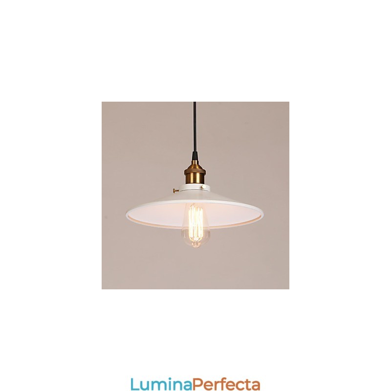 Lampă suspendată din metal cu pictură vintage
