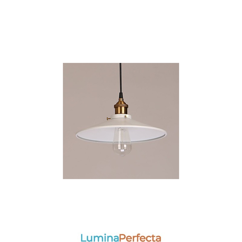 Lampă suspendată din metal cu pictură vintage