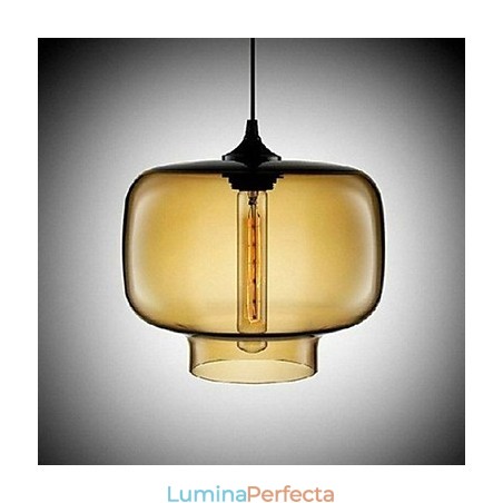 Pandantiv cu design sticle 1 lumină Pictură concisă din fier Pandantiv cu design sticle 1 lumină Pictură concisă din fier