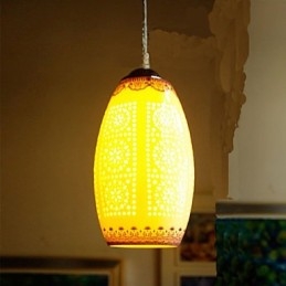 Lampă retro din ceramică Scări Albastru Candelabru cu un singur cap Creativ