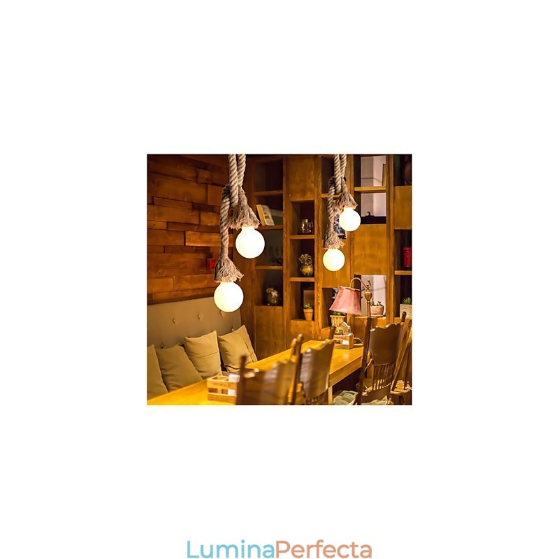 Lampe suspendate Mini Style Retro Garage Fabric