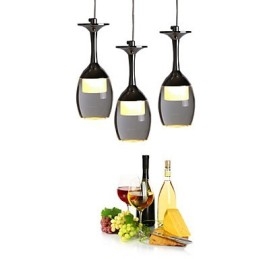 Lampe suspendate 3 lumini Placă spate rotundă Modern Contemporan Metal