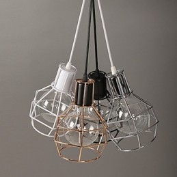 Lampă suspendată modernă din plasă metalică Lămpi suspendate simple Lampă suspendată cafenea