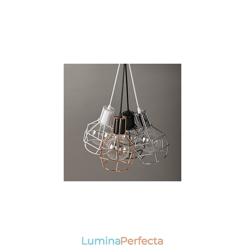 Lampă suspendată modernă din plasă metalică Lămpi suspendate simple Lampă suspendată cafenea