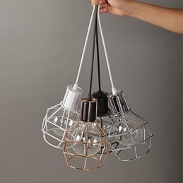 Lampă suspendată modernă din plasă metalică Lămpi suspendate simple Lampă suspendată cafenea