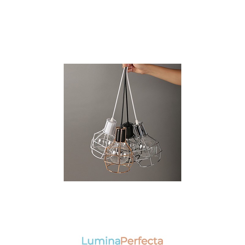 Lampă suspendată modernă din plasă metalică Lămpi suspendate simple Lampă suspendată cafenea