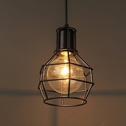 Lampă suspendată modernă din plasă metalică Lămpi suspendate simple Lampă suspendată cafenea