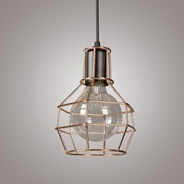 Lampă suspendată modernă din plasă metalică Lămpi suspendate simple Lampă suspendată cafenea