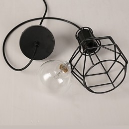 Lampă suspendată modernă din plasă metalică Lămpi suspendate simple Lampă suspendată cafenea