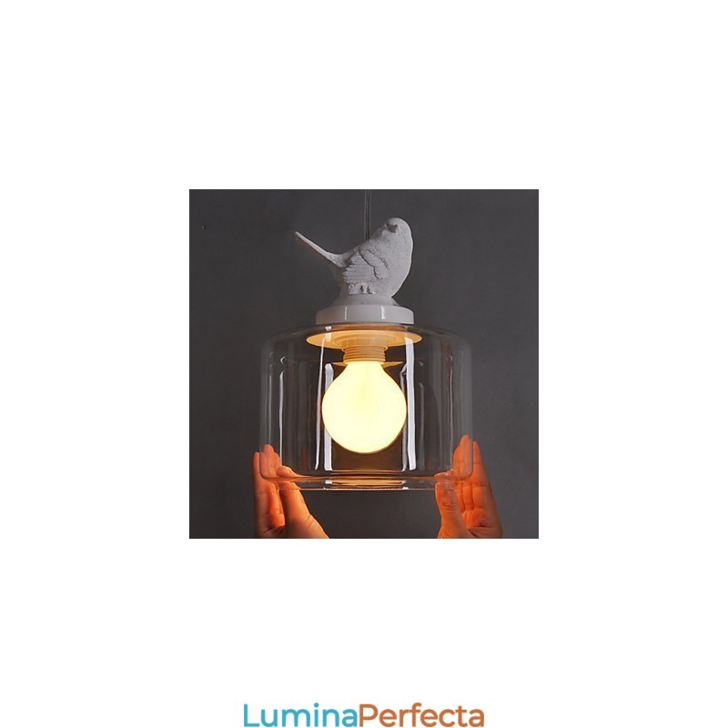 Lampă suspendată din sticlă modernă Lampă suspendată simplă Lampă pendant cafenea