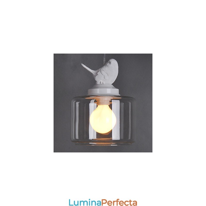 Lampă suspendată din sticlă modernă Lampă suspendată simplă Lampă pendant cafenea