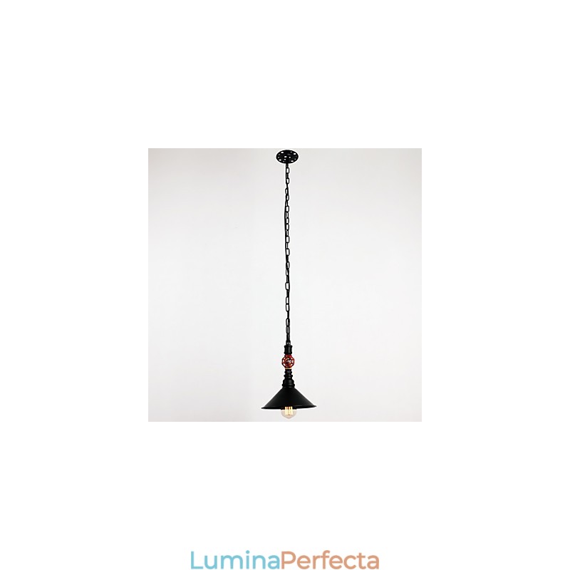 Pipe de apă Placare retro 1 Lumină Pictură Pandantiv