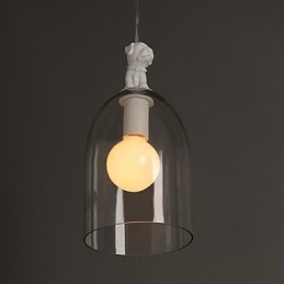 Lampă suspendată din sticlă modernă Lampă suspendată simplă Lampă pendant cafenea