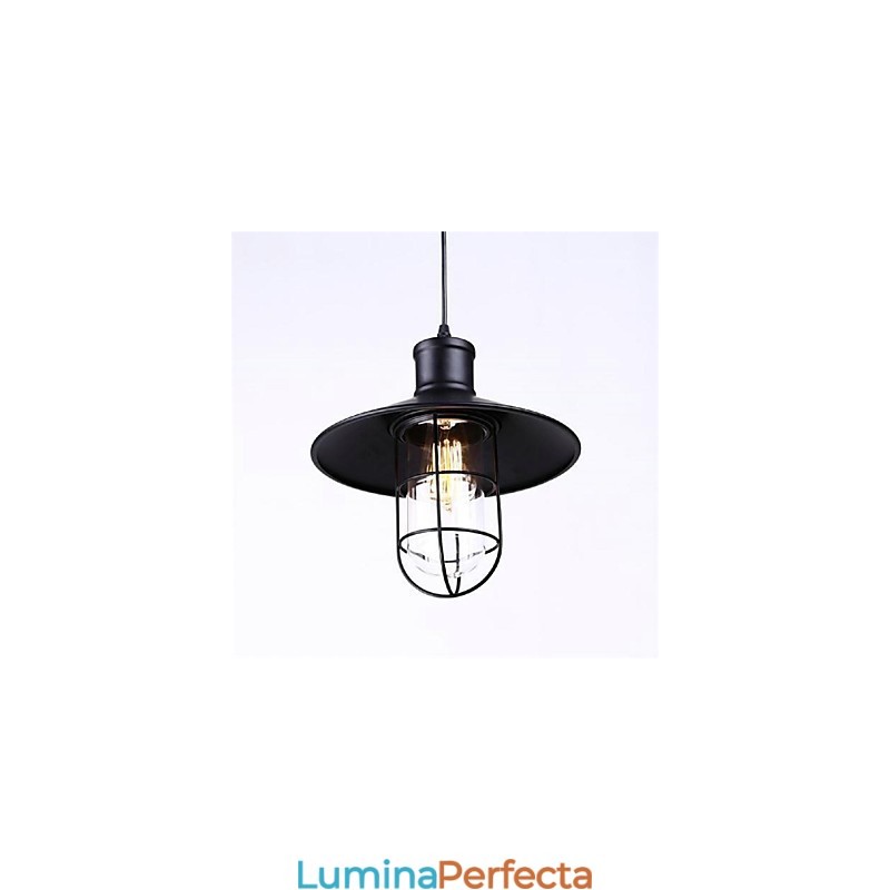 Lampă suspendată în stil rustic de fier