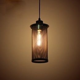 Lampă de suspendare creativă din plasă metalică. Lampe de suspendare simple. Lampă de cafenea