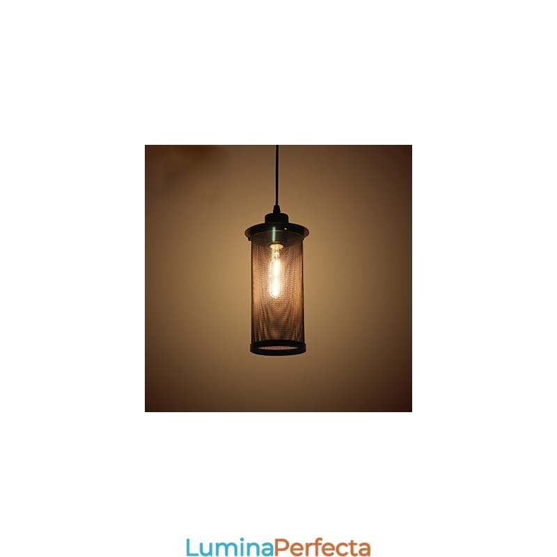 Lampă de suspendare creativă din plasă metalică. Lampe de suspendare simple. Lampă de cafenea