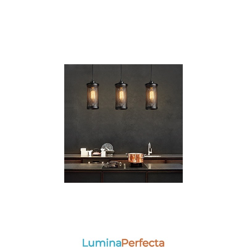 Lampă de suspendare creativă din plasă metalică. Lampe de suspendare simple. Lampă de cafenea