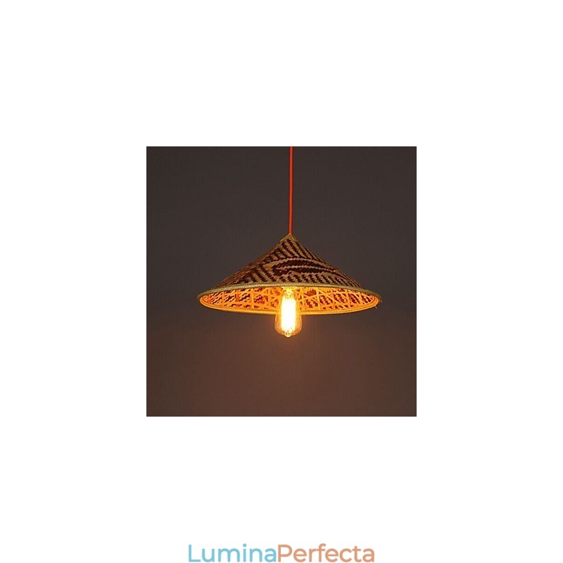 Pălărie din bambus Candelabru Candelabru Lampă Pește Oameni Pălării
