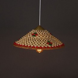 Cafea Bamboo Palarie Hat Candelabru Lampa