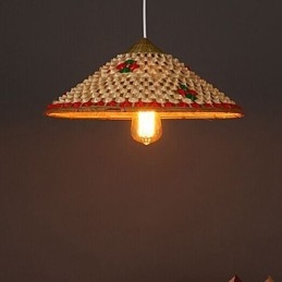 Cafea Bamboo Palarie Hat Candelabru Lampa