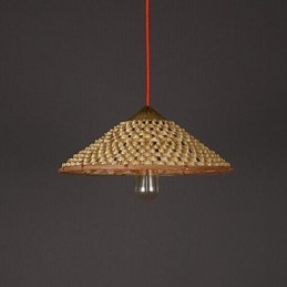 Candelabru din bambus din paie de la fermă Vintage Candelabru Candelabru