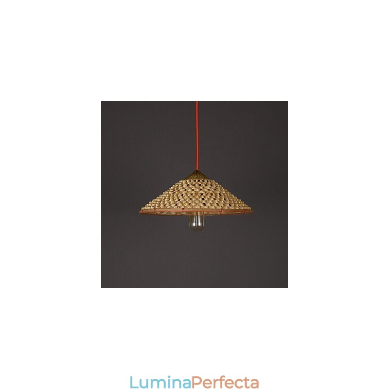 Candelabru din bambus din paie de la fermă Vintage Candelabru Candelabru