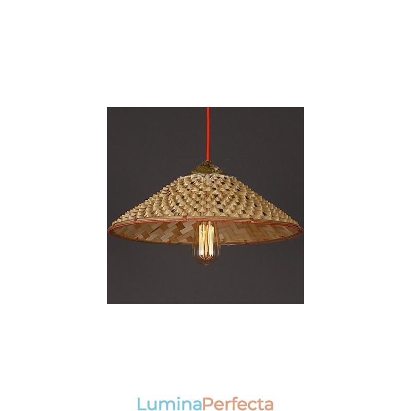 Candelabru din bambus din paie de la fermă Vintage Candelabru Candelabru