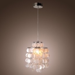 Lampă suspendată cromată în stil mini modern și contemporan