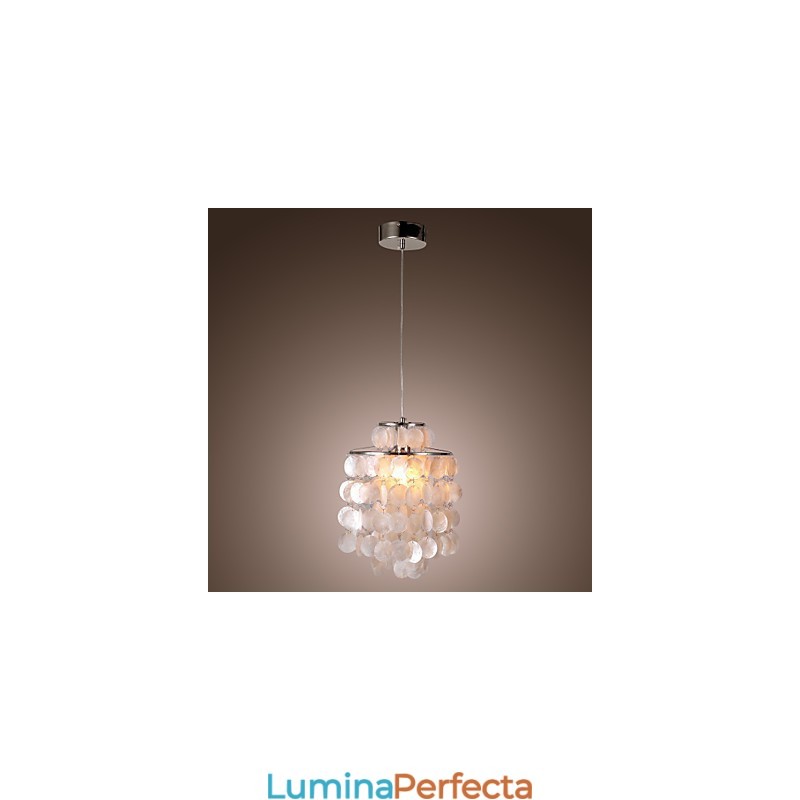Lampă suspendată cromată în stil mini modern și contemporan
