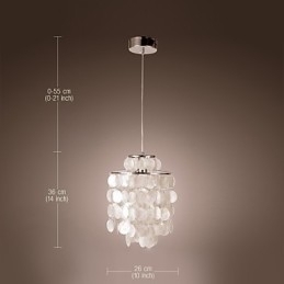 Lampă suspendată cromată în stil mini modern și contemporan