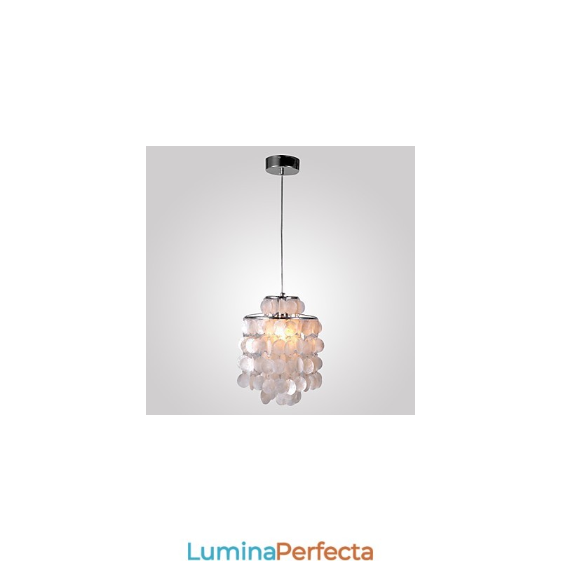 Lampă suspendată cromată în stil mini modern și contemporan