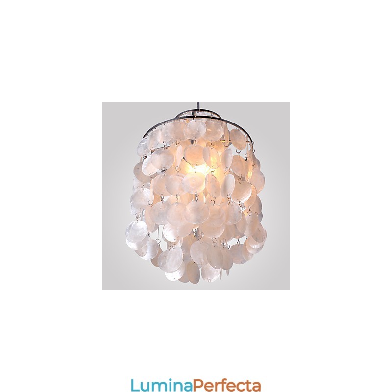 Lampă suspendată cromată în stil mini modern și contemporan