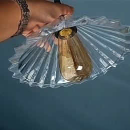 Lampă suspendată din sticlă modernă Lampă suspendată simplă Lampă pendant cafenea