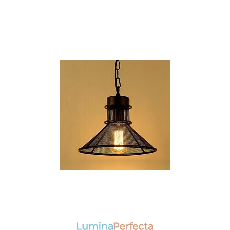 American Cafe Terrace Fashion Black Umbrella Grid Droplight