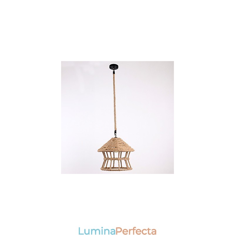 Lampă suspendată Rope 1 Lumină Contemporary Country