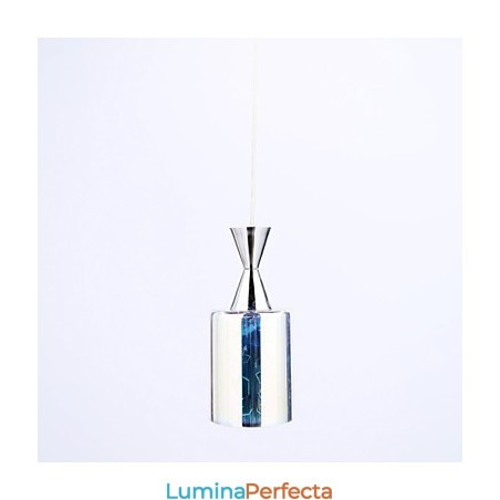 Lampă cu pandantiv cromat cu gravură laser de vis L Lampă cu pandantiv cromat cu gravură laser de vis L