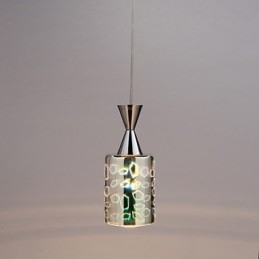 Lampă cu pandantiv cromat cu gravură laser de vis L