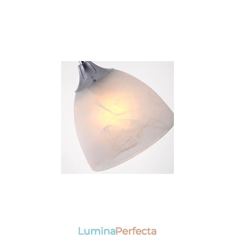 Lampă suspendată modernă cu canopy alungit cu trei lumini