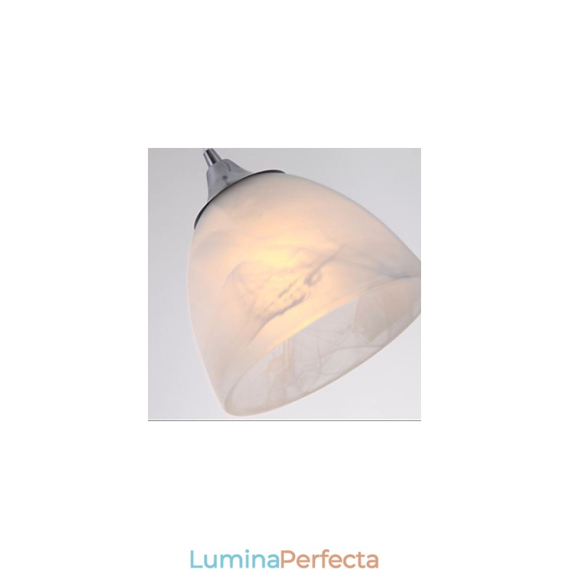 Lampă suspendată modernă cu canopy alungit cu trei lumini
