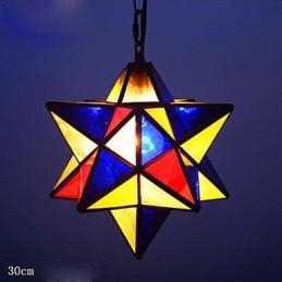 30CM Individualitate artistică Creativă Verandă Lampă cu stele moderne