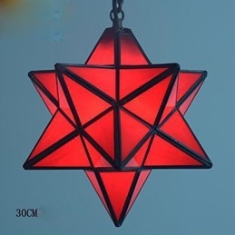 30CM Individualitate artistică Creativă Verandă Lampă cu stele moderne