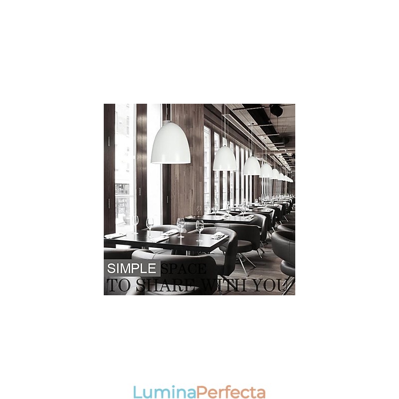 Lampă suspendată din metal cu pictură modernă contemporană